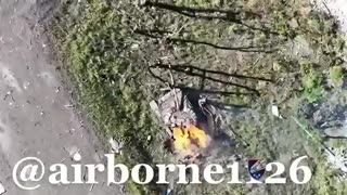 💥 Ukraine Russia War | Destruction of Russian Tank by Ukrainian Drone-Dropped Grenade | RCF