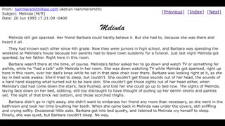 Melinda (spanking story) by Adrian Hammersmith