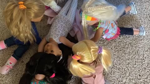 Broken Leg!!! (Our Generation and American Girl doll Stop Motion)