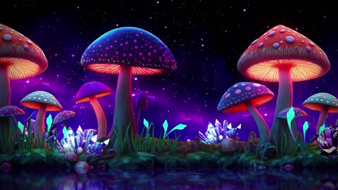 Magic Mushrooms 🌙✨🍄 Deep Sleep Meditation ASMR Relaxation Calm Music