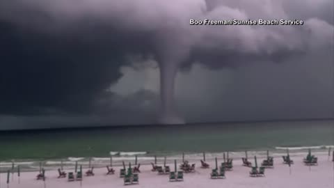 Massive water spout spotted in the Gulf of Mexico