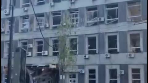 More footage of the morning shelling of Kyiv
