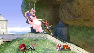 Roy Vs Mario On Temple (Super Smash Bros Ultimate)