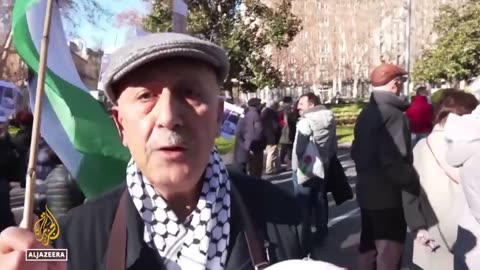 Phalestine solidarity protest rallies take places across european cities