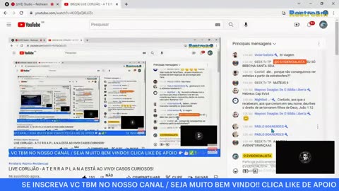 Canal Evidências - KJ2QsQKLUZc - A TERRA PLANA ESTÁ AO VIVO! CASOS CURIOSOS!