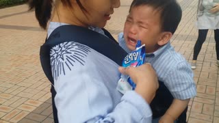 Adorable baby Cries For Ice Cream