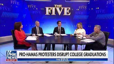 'The Five'_ Anti-Israel agitators walk out on Jerry Seinfeld Gutfeld Fox News