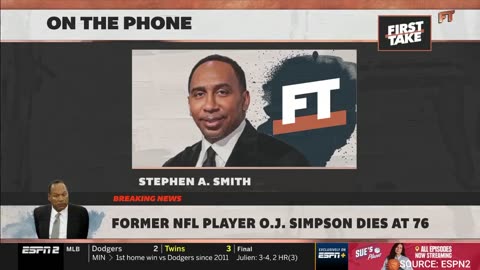Stephen A. Smith Weighs In On O.J. Simpson Death, Controversial Trial: “I Believe He Was Guilty”
