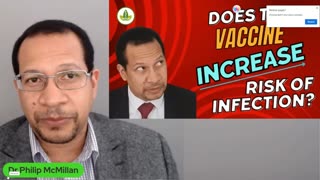 Does the Covid vaccine increase the risk of infection (Dr. Philip McMillan) 20-06-23