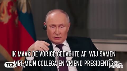 Tucker Carlson interviews Putin with Dutch 🇳🇱 Sub-Titles