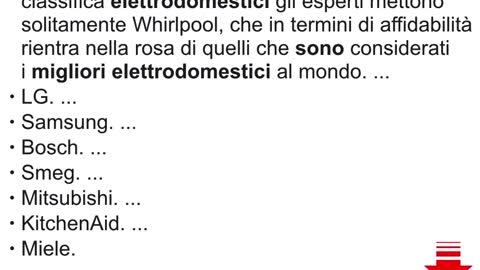 Elettrodomestici. Quali sono le migliori marche? | Risposta One Minute