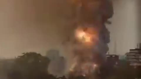 A fire outbreak in India has occurred at a storage facility where fireworks are kept.