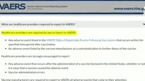 Healthcare professional shares information on the declining health of patients who had the vaccine.