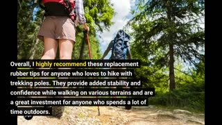 Honest Reviews: A ALAFEN Replacement Rubber Tips Set for Trekking Pole Walking Hiking Sticks Ti...