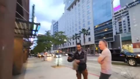 Adam IRL Maced by Billy John Pulls. Then adam calls cops Hollywood boulevard