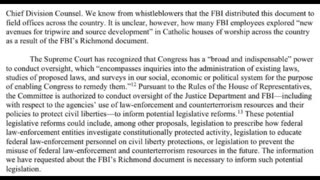 BREAKING FBI Subpoenaed By Congress For SPYING ON CATHOLICS