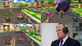 US Presidents Play Mario Kart Wii