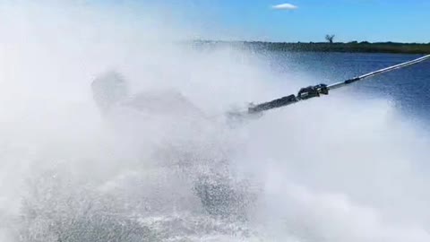 Underwater Barefoot Waterskier