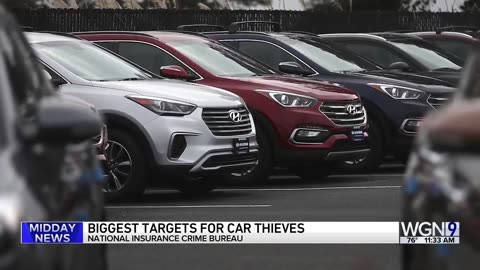 These cars and trucks are thieves’ biggest targets in Illinois, national data shows