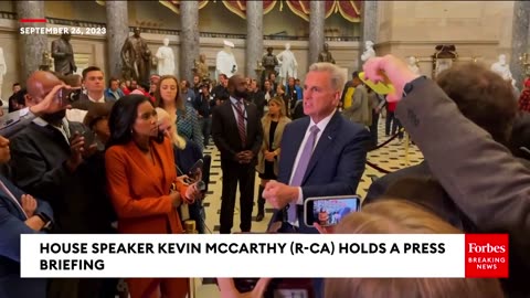 Kevin McCarthy Is Asked Point Blank If His Speakership Is On The Line Ahead Of Looming Shutdown