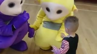 Teletubbies Laa Laa and Tinky Winky Birthday Appearance