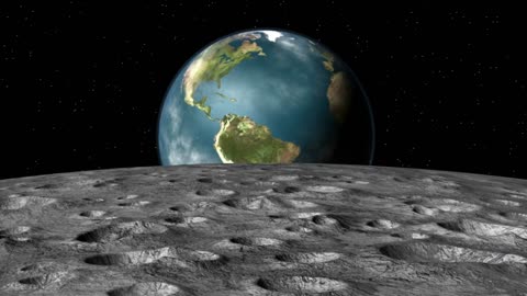 Beautiful Earth from moon