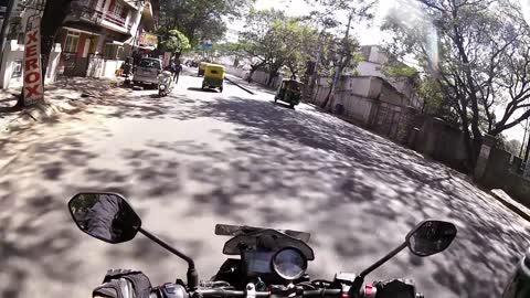 Scooter Mishap on Road Captured in Bangalore