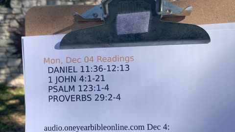 Bible & Biscuit “One Year Bible” overview Dec. 4, 2023