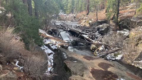 Arrival at Logjammed Waterfall – Whychus Creek – Central Oregon