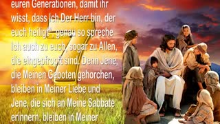 Denkt an den Sabbat und an euren Gott & Er wird sich an euch erinnern 🎺 Die Trompete Gottes