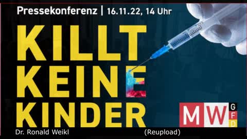 Pressekonferenz MWGFD - Dr. Ronald Weikl (Reupload)