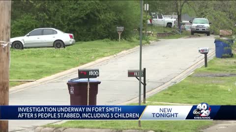 Investigation in Fort Smith after 5 people stabbed, including 3 children