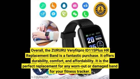 Buyer Reviews: ZURURU Veryfitpro ID115Plus HR Replacement Bands for Veryfit Pro ID115Plus HR Fi...