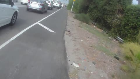 Lane Splitting Motorcycle Crash on Freeway