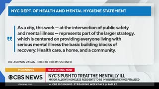 New York City mayor's push to hospitalize the mentally ill raises questions