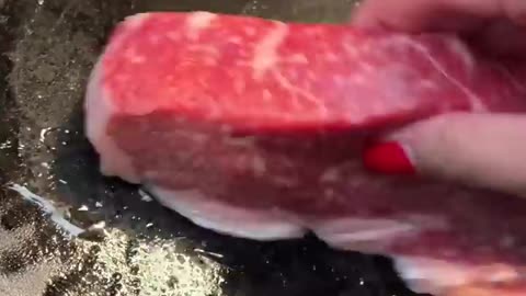 cooking steak
