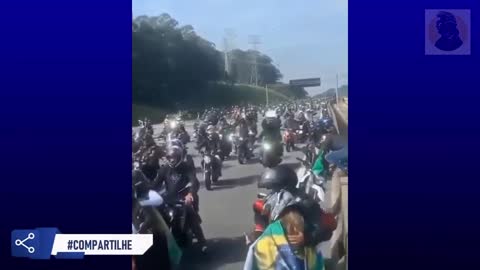 The biggest motorcycle rider that Brazil has ever had with Bolsonaro