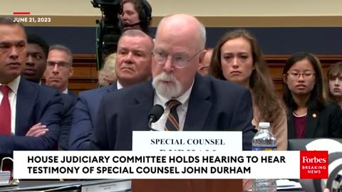 John Durham Alleges Problems In The FBI's Probe Of Trump In Statement To House Judiciary Committee