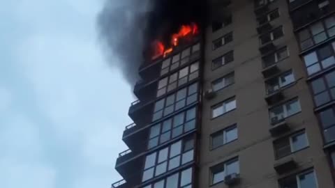 Intense Inferno Engulfs High-Rise Building in Moscow!