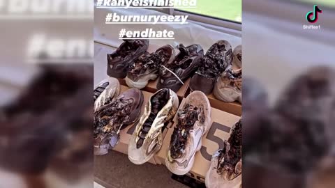 Kanye West Fans Are Burning Their Yeezys