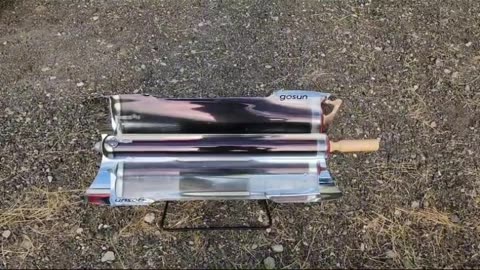 Cooking Chicken tenders with Bacon in the Gosun sport solar cooker