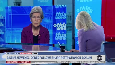 ABC Host Grills Warren Over Biden's Border Numbers Compared To Trump