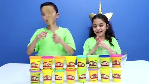 Don’t Choose the Wrong Play-Doh Slime Challenge!!!