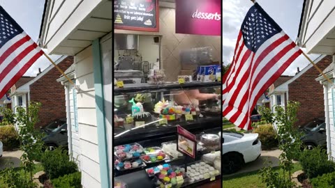 A mentally ill woman destroys the entire food section of the store while employees watch