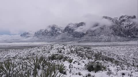 Snowstorm at Red Rock Canyon ~ Las Vegas