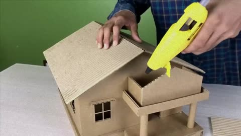 Paper house making very easy way. best for school project work