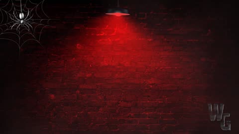 Red Light Brick Wall with Fog Background Loop