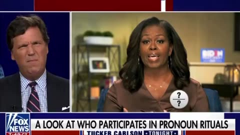 Tucker Just Went There... Michelle Obama Doesn’t Declare Sex Pronouns In ‘Her’ Bio