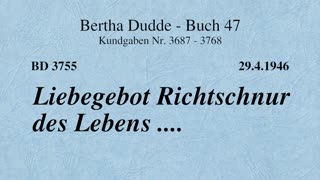 BD 3755 - LIEBEGEBOT RICHTSCHNUR DES LEBENS ....