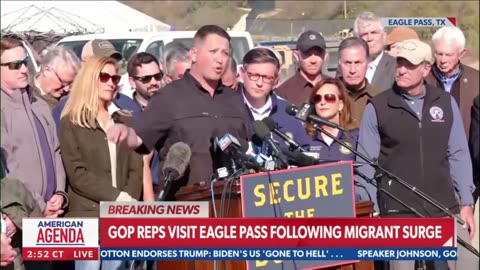 Speaker Johnson Speaks Live from the Border in Eagle Pass, Texas